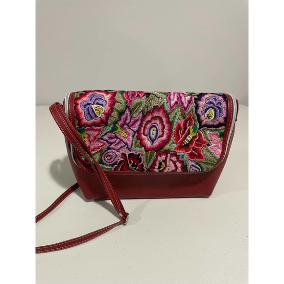 Hand Made Leather Purse, Vibrant Colors.